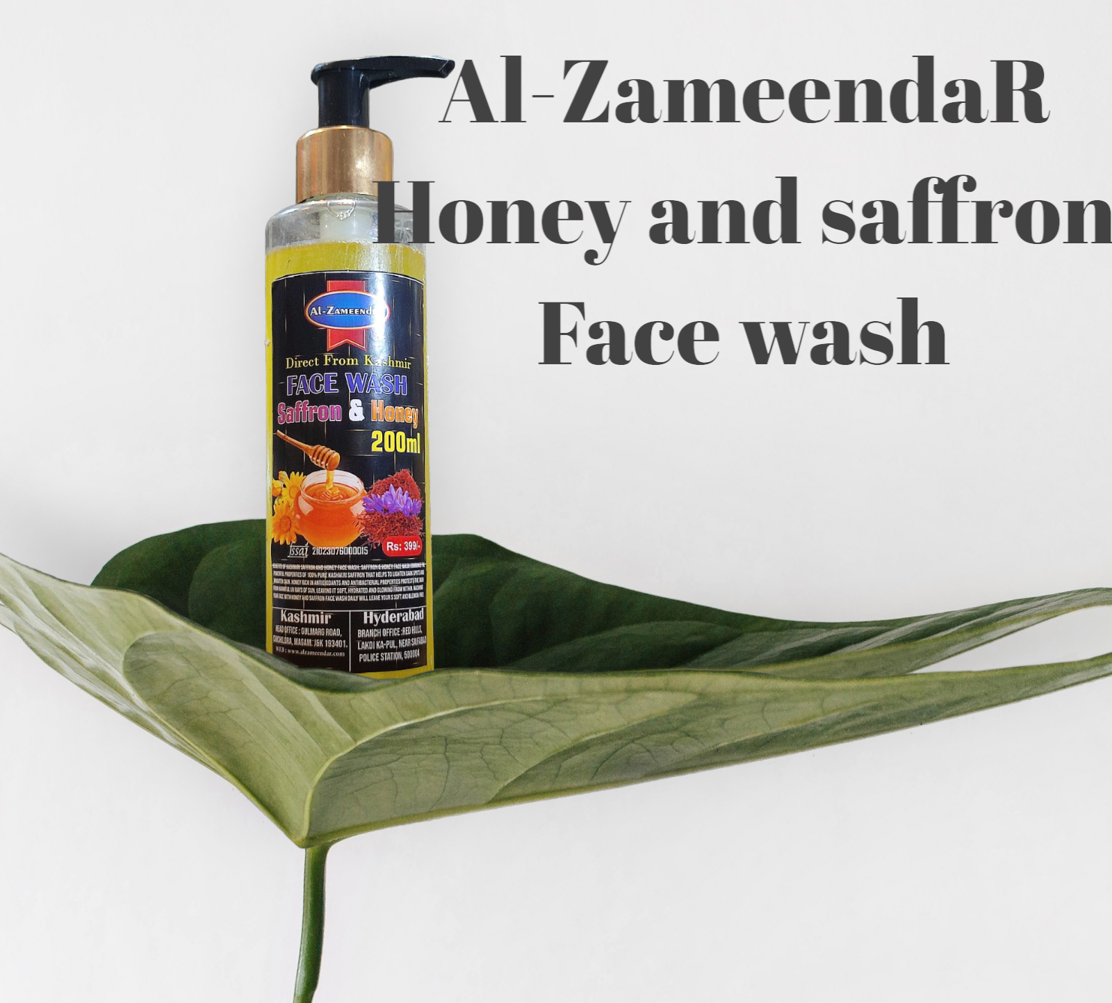 face-wash-honey-saffron-al-zameendar