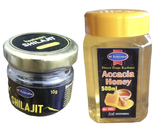 SHILAJIT+ACACIA HONEY (Health and stamina combo)